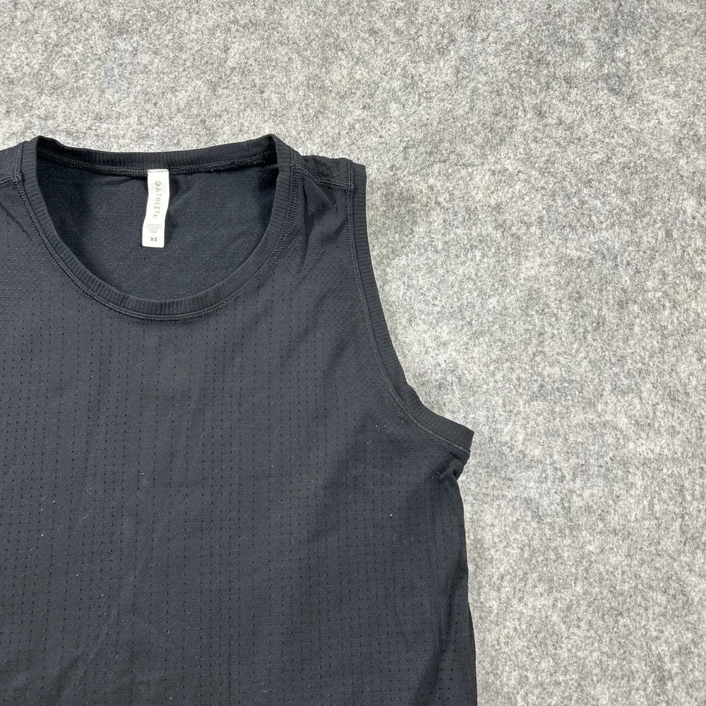 Athleta Tanks Top Women's XS In Motion Seamless Tank Top Athletic Black